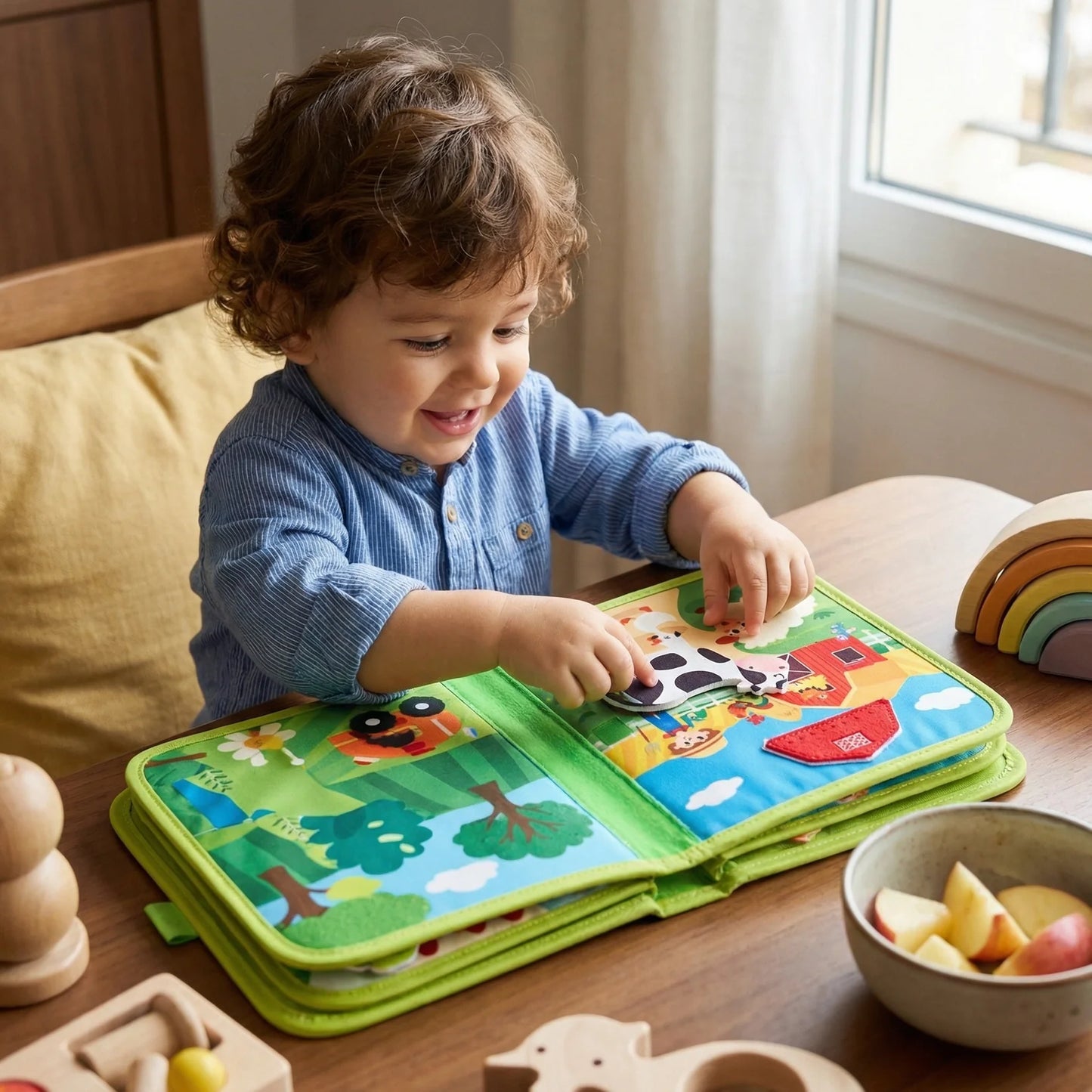 SensoriKids Farm™ - Libro sensorial Montessori ¨La granja¨🐴🐮🐷🐄🐐🐏🐑🐖