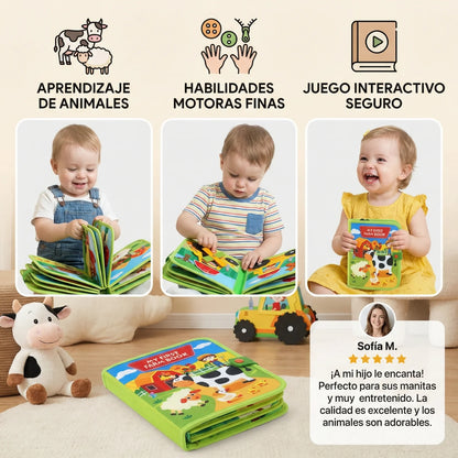 SensoriKids Farm™ - Libro sensorial Montessori ¨La granja¨🐴🐮🐷🐄🐐🐏🐑🐖