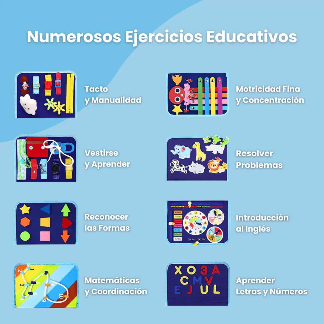 SensoriKids™ - Libro sensorial Montessori 📚