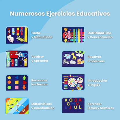 SensoriKids™ - Libro sensorial Montessori 📚