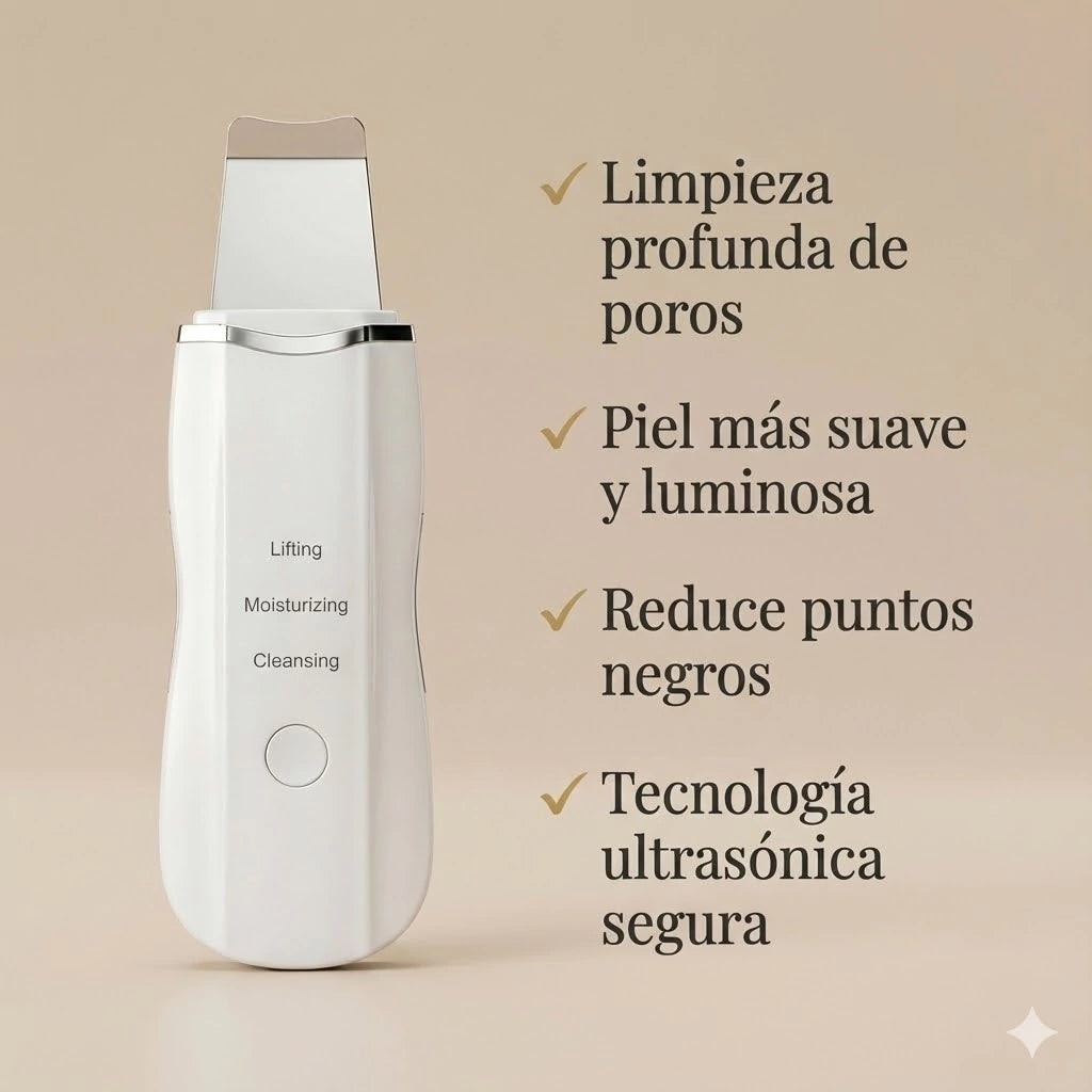 DermaSonic™ - Limpiador facial ultrasónico 3 en 1 ✨