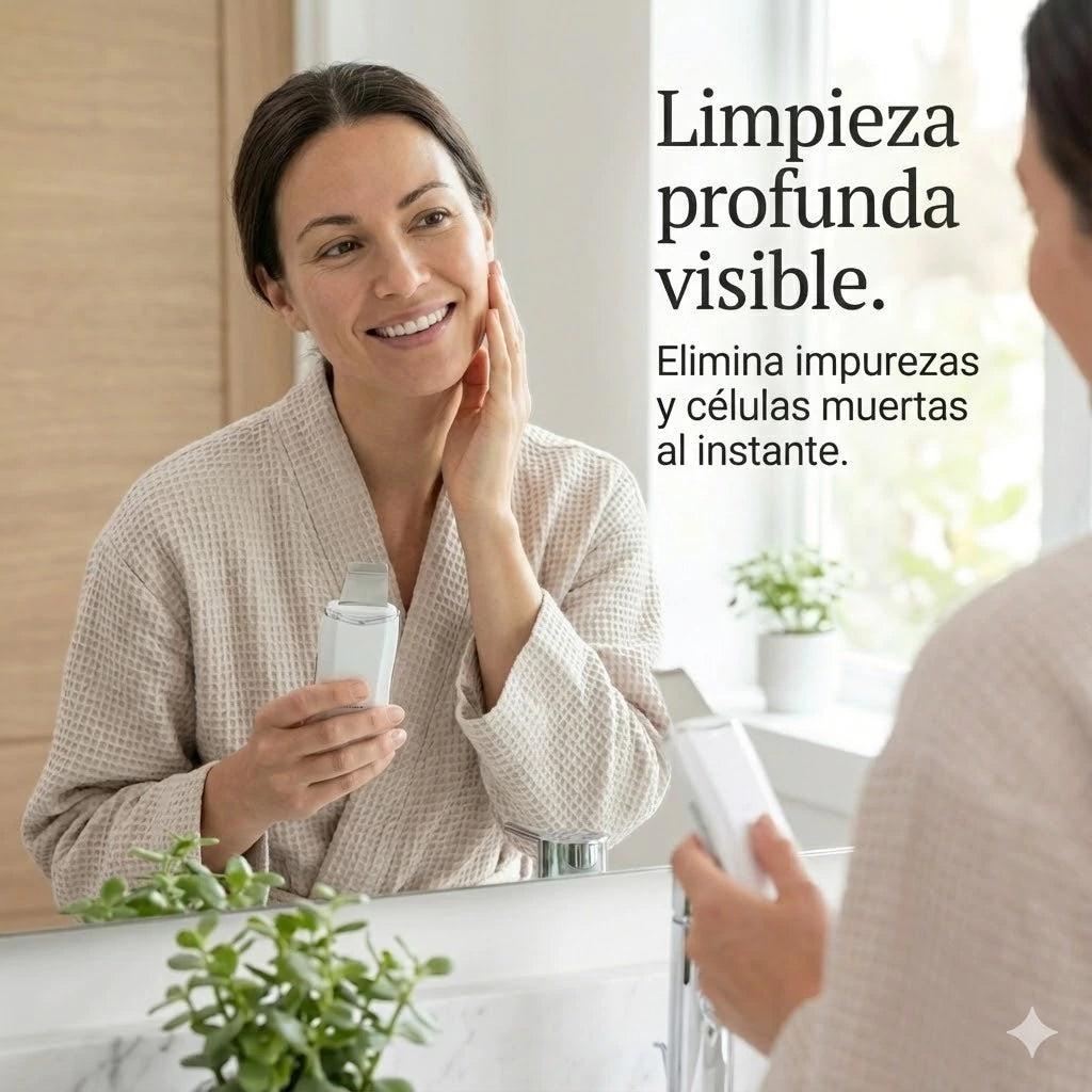 DermaSonic™ - Limpiador facial ultrasónico 3 en 1 ✨