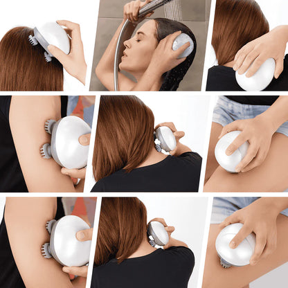 CapiLux™ - Masajeador 360º para el crecimiento del cabello y alivio del estrés 💆