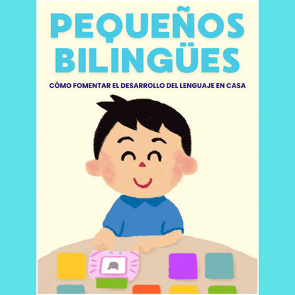 MiniLingo™ - Lector de cartas educativas bilingües (en español e inglés) 🎶 con cargador usb
