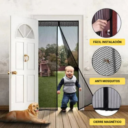 BugOff™ -Cortina mosquitera magnetica premium 🚫🦟🪟