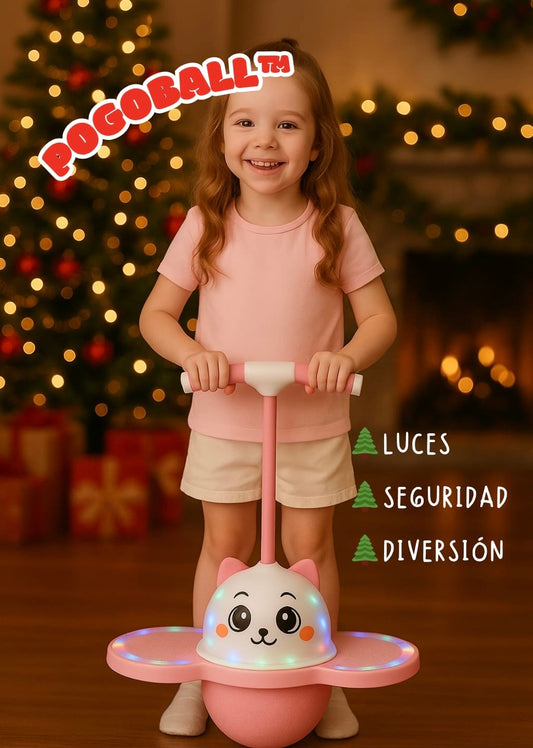 PogoBall™ - Juguete ejercitador de rebote con luces 👧⚽👦🐼