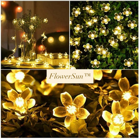 FlowerSun™ - Guirnalda de luces led solares 🌼