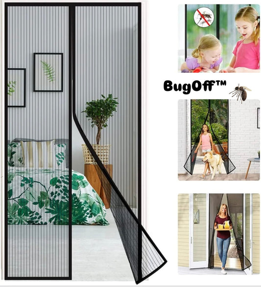 BugOff™ -Cortina mosquitera magnetica premium 🚫🦟🪟