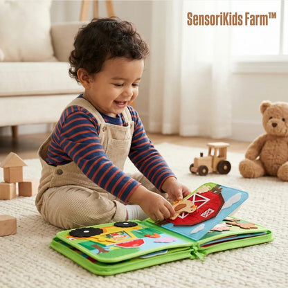 SensoriKids Farm™ - Libro sensorial Montessori ¨La granja¨🐴🐮🐷🐄🐐🐏🐑🐖
