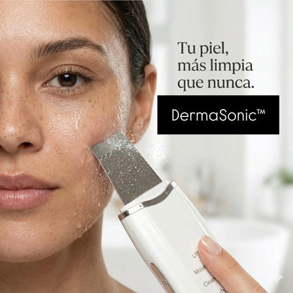 DermaSonic™ - Limpiador facial ultrasónico 3 en 1 ✨