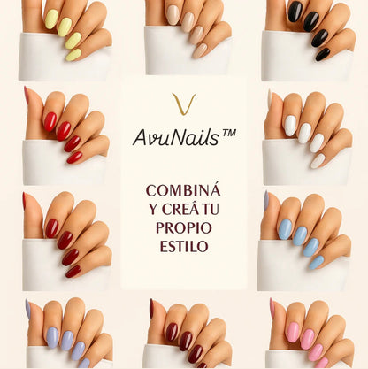 AvuNails™ - Pack de 20 uñas de gel 💅