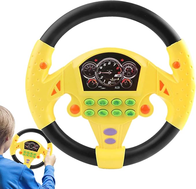 MiniDrive™ -Volante infantil adhesivo con luces y sonido 🚗