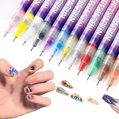 NailsArt™ 🖌️ Kit de marcadores para uñas 💅