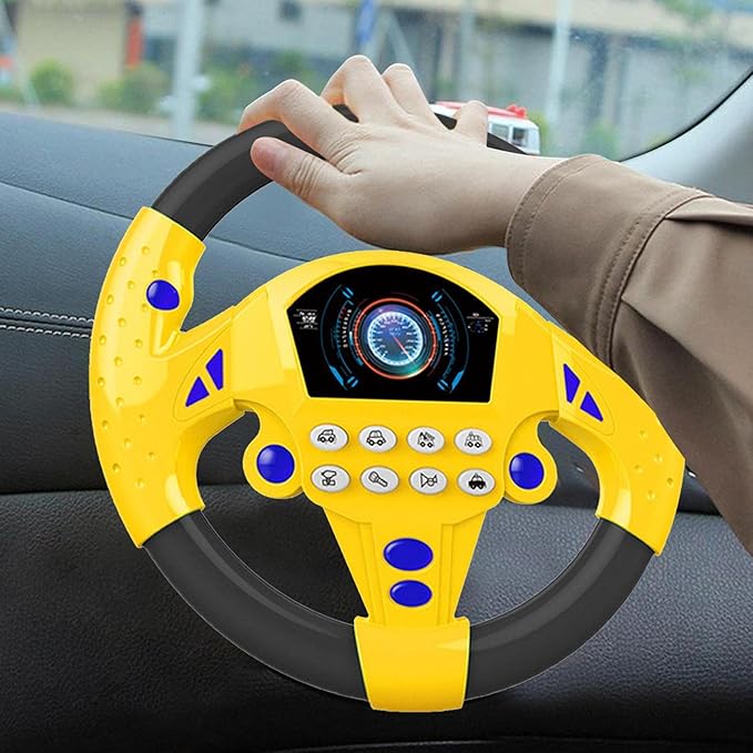 MiniDrive™ -Volante infantil adhesivo con luces y sonido 🚗